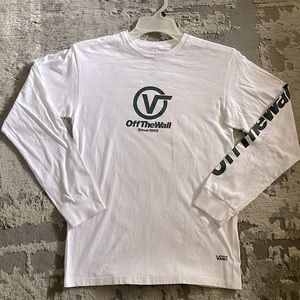 Vans Off The Wall Long-Sleeve White T-Shirt